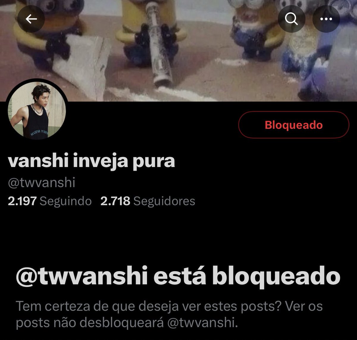 twvanshi's tweet photo. eu já x eu nunca: 
— bloqueei uma conta no tuiter e depois postei indiretas pra pessoa. https://t.co/kFF82wTg75