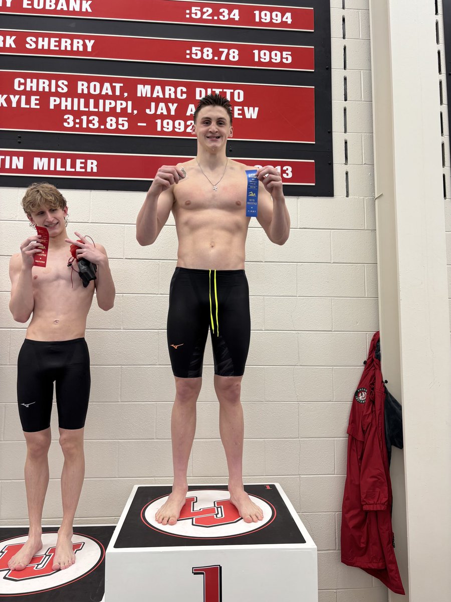 rhs_swim_dive_'s tweet photo. 🚨🚨NCC CHAMPION🚨🚨
Boys 50 Freestyle
1st place
Owen Fowler 
New School Record 21.08 https://t.co/bd53Kyx4lb