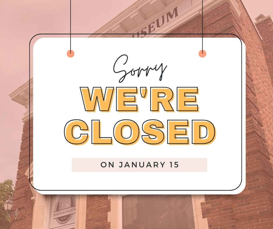 A reminder that the Transcona Museum is closed today. We will be open during our visiting hours tomorrow from 11:00 am to 4:00 pm. Thank you!