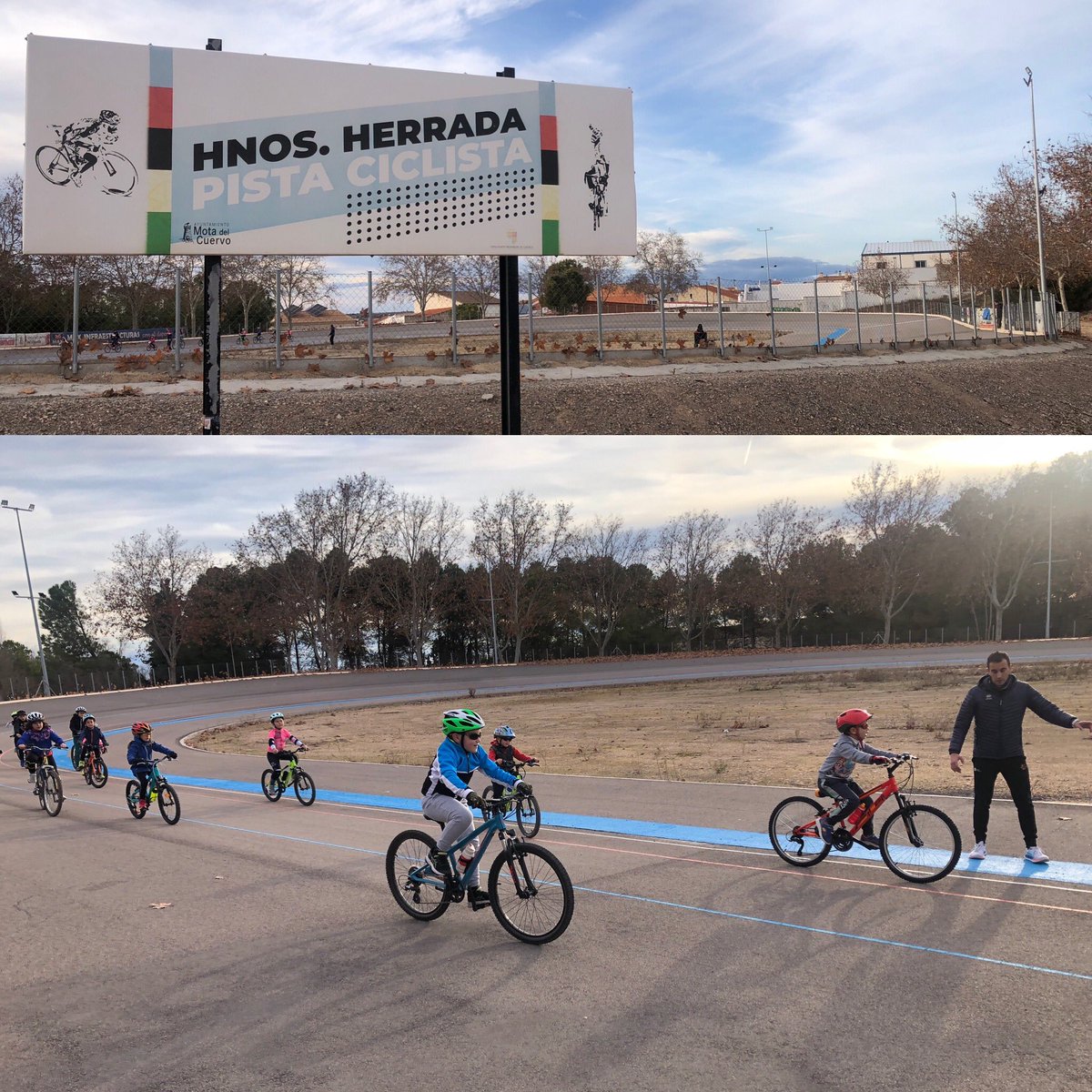 <a href="/joherradalopez/">Jose Herrada Lopez</a> y <a href="/jesushl90/">Jesús Herrada López</a> además de paisanos de <a href="/MotadelCuervo/">Mota del Cuervo</a> son de esos campeones que me encantan, porque se esfuerzan en devolver al deporte lo mucho que el deporte te da.
Gracias a ellos, tenemos en nuestro pueblo un vivero del que sin duda saldrán grandes ciclistas. 🚴‍♀️👏