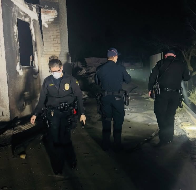 elsegundocity's tweet image. ESPD actively patrols Pasadena neighborhoods, ensuring high visibility and conducting looter suppression security checks to maintain safety and deter crime. Our hearts go out to the families and the communities who have been impacted by the fires. 

#espd #elsegundo #pasadena