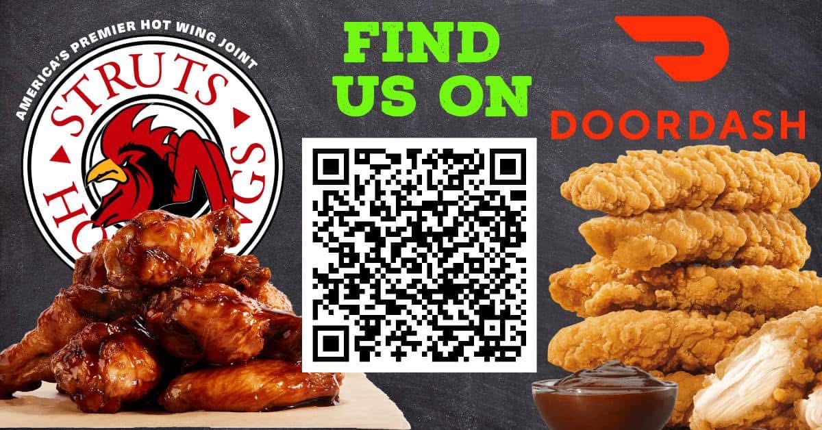 StrutsWingsJAX's tweet photo. Don’t want to leave the house today, find us on #Doordash

#struts #strutswings #lunchtime #doordashdelivery #doordash #jacksonvilleAL #delivery #deliveryservice #deliveryavailable
#chickenwings #chickentenders #burgers #salads #wraps #quesadillas https://t.co/KImo90ZCAu