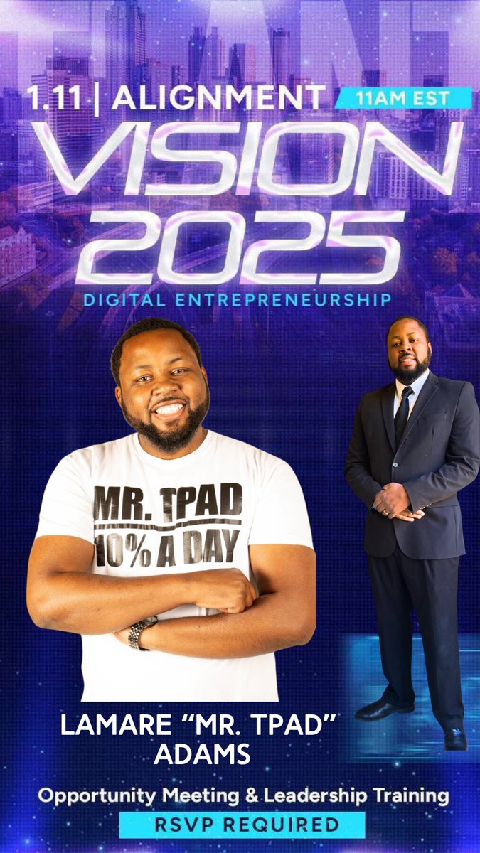triplebagdaddy's tweet photo. Join us for insights on digital entrepreneurship, expert training in leadership, forex, crypto, AI, and inspiring speakers. Limited spaces available—secure your spot now!
Meeting ID: 850 7710 9382
Passcode: Vision https://t.co/rXI72TAzEo
