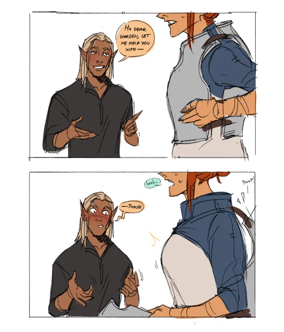 colored this whole clownery for no reasons #dragonage 