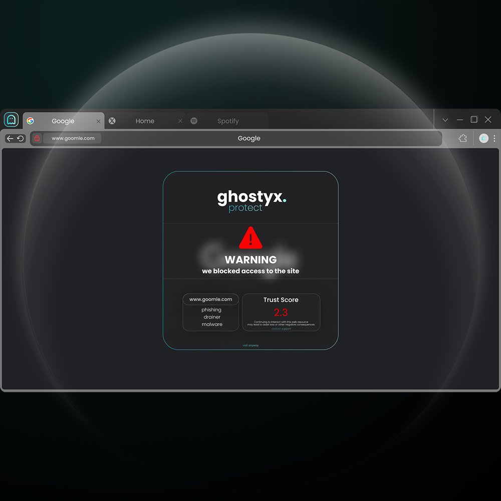GhostyxWeb3's tweet photo. Safety First with Ghostyx Safe Search 🔒

The internet is full of risks, but with Ghostyx, you're always protected. 🚫 Malicious sites are blocked. 📷 Your browsing stays secure and private.

👀 Stay safe, stay confident—choose Ghostyx! https://t.co/lk0AwpHgtv