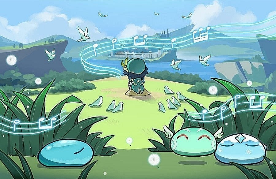 Listing all characters who love &amp; admire Venti's singing/music/poetry because he has a LOT of fans apparently, a thread🧵