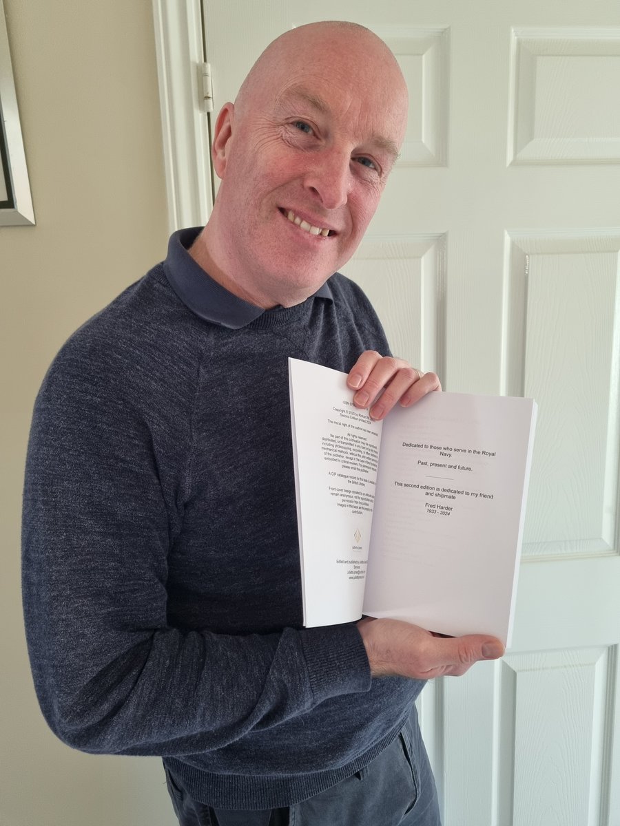 wreckmasterjay's tweet photo. The new batch of Living the Dream arrived yesterday, this edition with the tribute to the late Fred Harder who died in November. #livingthedream #book #author #royalnavy #military #history #familyhistory #warships #relaunch #navalhistory https://t.co/sKpIQdDzUu