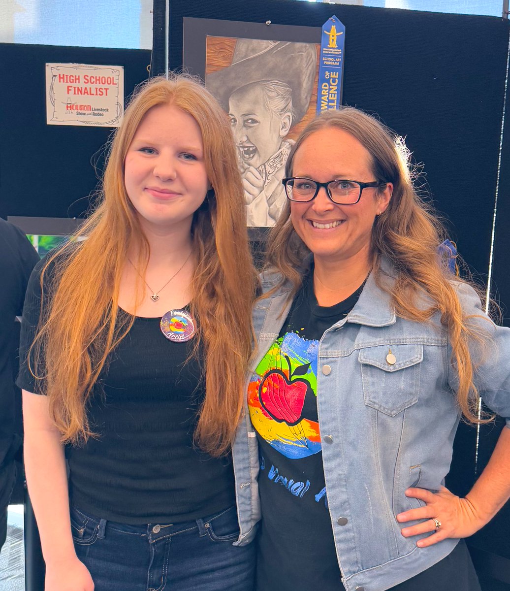 I’m so proud of you Kate! Finalist in the Houston Livestock Show and Rodeo art competition! 
#HLSR #RODEOHOUSTON <a href="/GrandOaksCISD/">Grand Oaks HS</a> <a href="/ConroeFineArts/">Dr. Robert Horton</a> <a href="/ConroeVisualArt/">Conroe ISD Visual Arts</a>