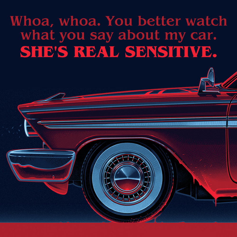HeroComplexArt's tweet photo. “She's a Killer” by Ian Pesty
Available Now!
@herocomplexgallery
@ianpestyart
https://t.co/eO3PZR7mUX
#hcgart #herocomplexgallery #johncarpenter #ianpesty #christine https://t.co/e5NQuwylG1