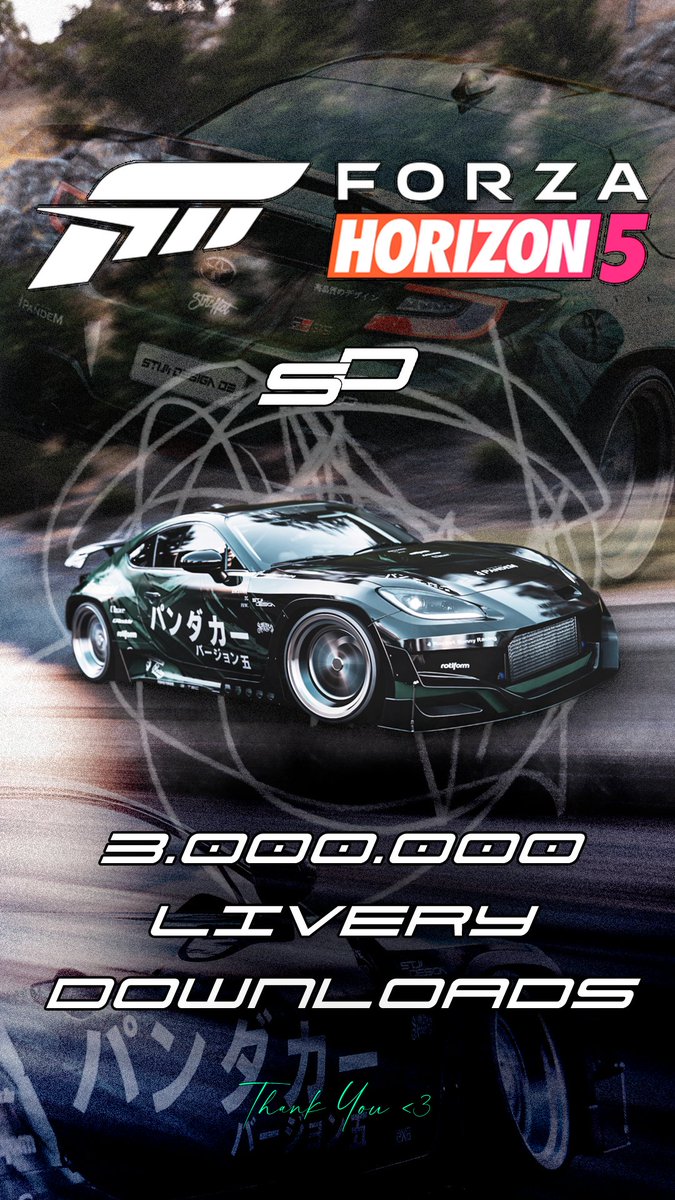 3 Million Design Downloads <a href="/ForzaHorizon/">Forza Horizon</a> 5 - thank you everyone for the continuous support!

#stuiidesign