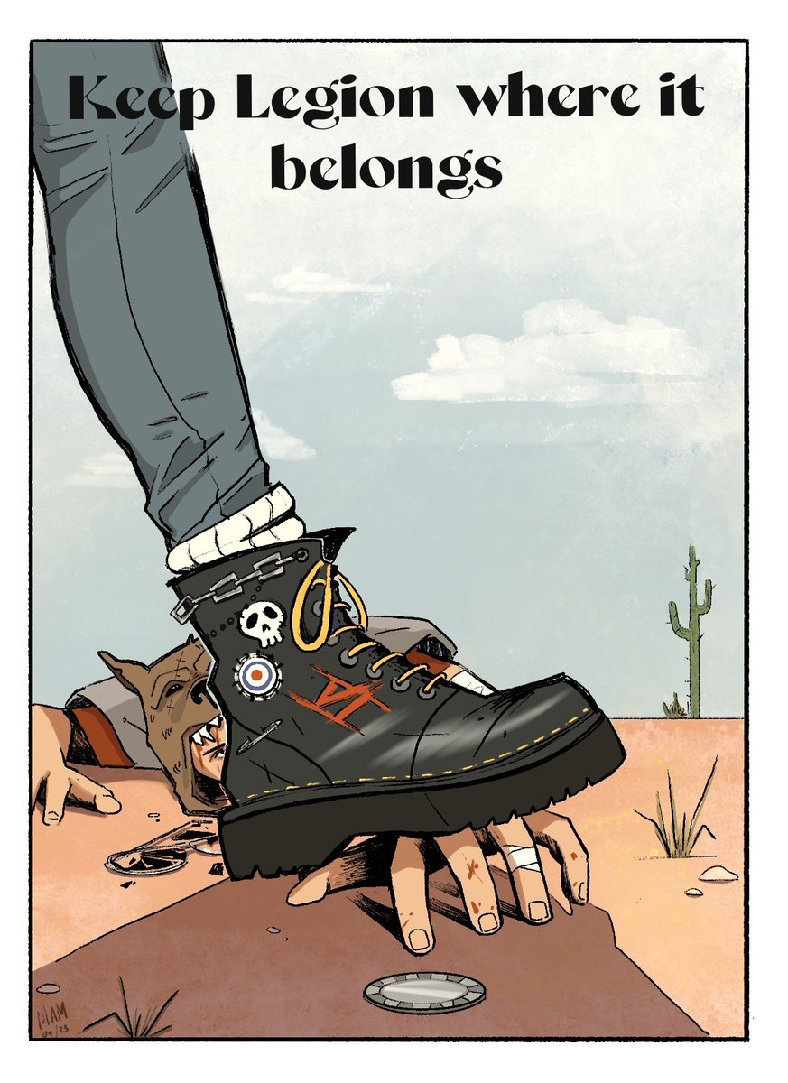 FalloutFanArt's tweet photo. Keep legion where they belong Art by melinacolada on Tumblr https://t.co/Qe7F3YvZyB #Fallout https://t.co/uFhM6JYV8U