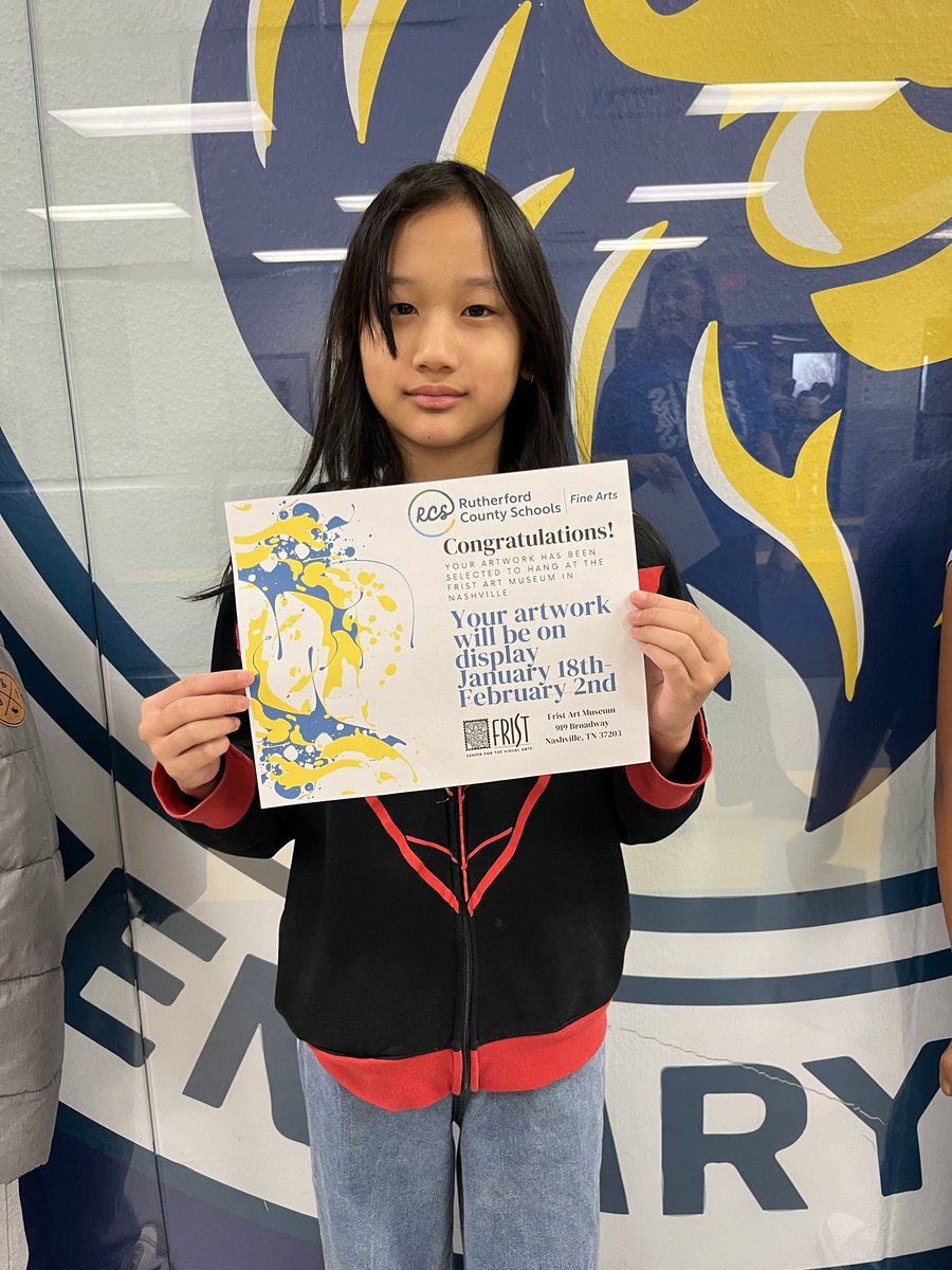 RSELions's tweet photo. Congratulations! To the artists that will represent RSE at the Frist Art Museum in Nashville, TN. Thank you for being amazing TAB artist and bringing your own ideas and creativity into the art studios each week. Mrs. Smith and Mrs. Groce are so proud! #TABart #WeAreRSE 🎨🖌️🖼️ https://t.co/r960yjMUxO