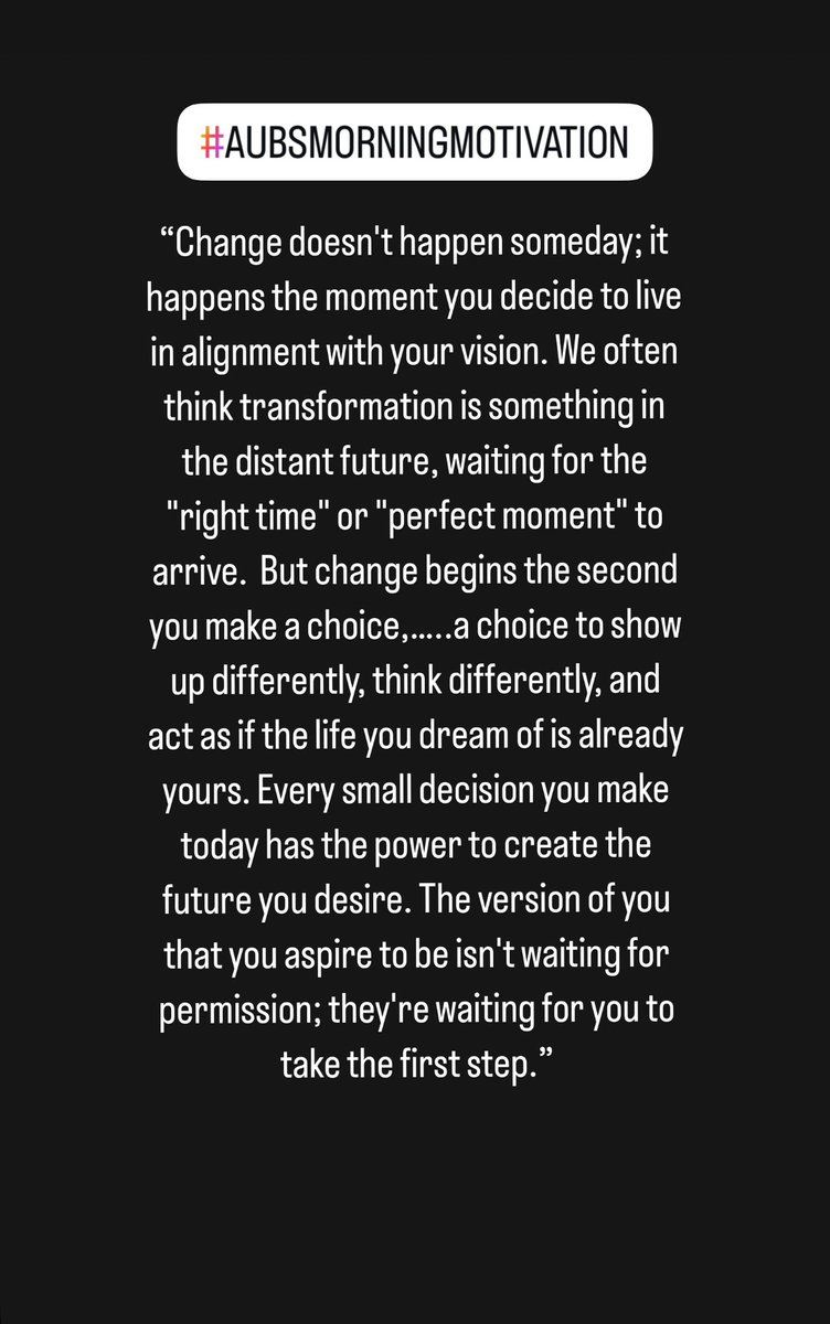 AubreyMcLin's tweet photo. Today’s #AUBSMorningMotivation because sometimes, all it takes is a single moment to change everything. Needed this reminder and motivation going into the day.
#Motivation #MindsetShift #TakeTheFirstStep #LiveYourVision
https://t.co/wdoqouNEZx
@ImCollegeSoccer https://t.co/HNefrdM3z9