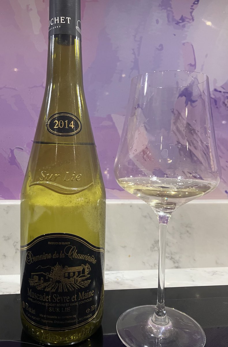 Wonderful aged Muscadet showing wonderful lemon verbena on nose and rich mouthfeel and more depth. Long finish. Perfect with dressed crab.