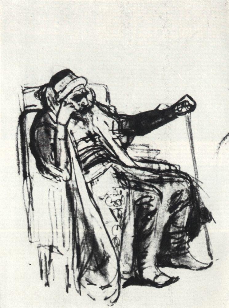 viktorvasnetsov's tweet image. Rough outline of the image of Ivan the Terrible