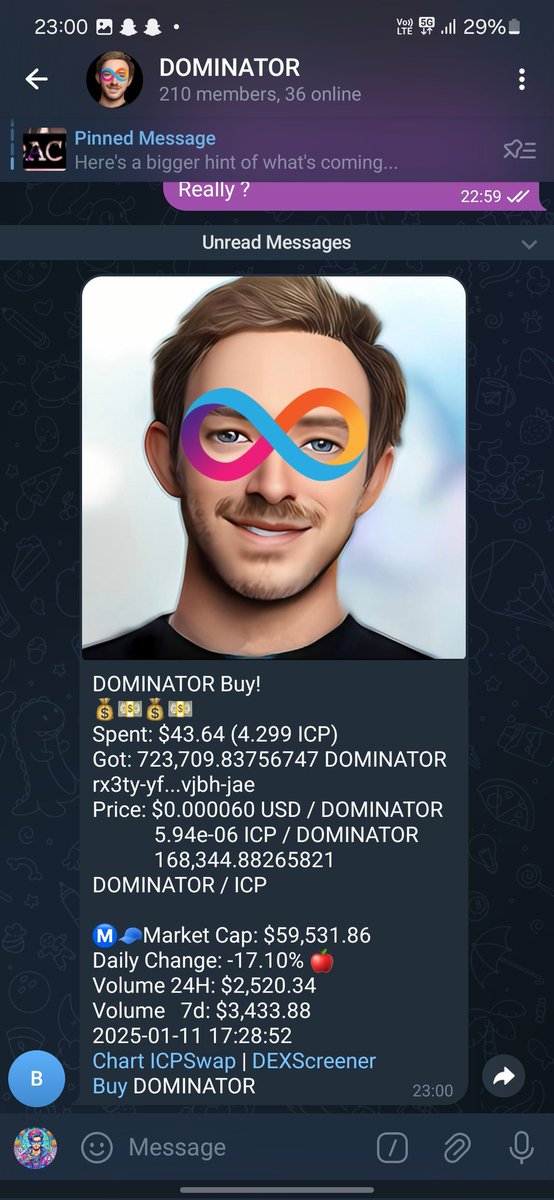 itsjack006's tweet image. Heyy fam!
There is again a dip which was in suggesting you and grab it because market sentiments are become good in some after some days and once it&apos;s all good then
- Dominator will be on moon 📈🚀
So grab it 💰🚀
#icp #Dominator #crypto #season
#Altcoins