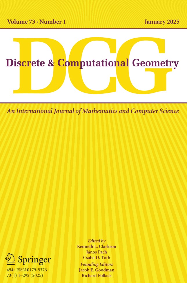 s_combinatorics's tweet image. ☃️The January 2025 issue of Discrete & Computational Geometry is out now!
View the full TOC: link.springer.com/journal/454/vo…
#DiscreteandComputationalGeometry