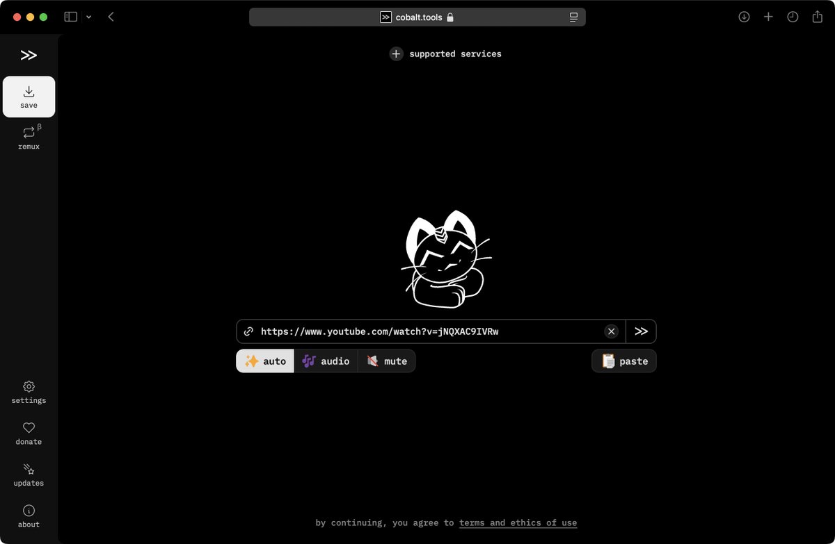 the humble cobalt.tools with no ads or paywalls:
