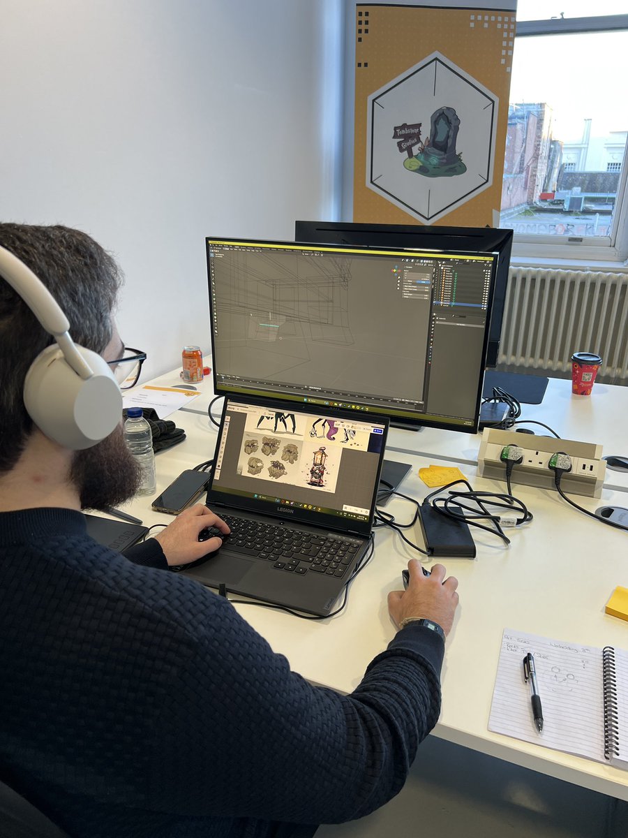 TombStoneStudio's tweet photo. Week 1 of #Dundev is done! And pushing ahead for what we are planning for our game, Robes &amp; Wrinkles.

Plans are in the works and look forward to making them a reality.
#indiegame #indiedev #gamedevs https://t.co/iCDDZ52FRb