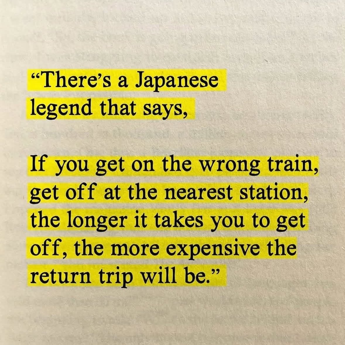 Are you on the wrong train?