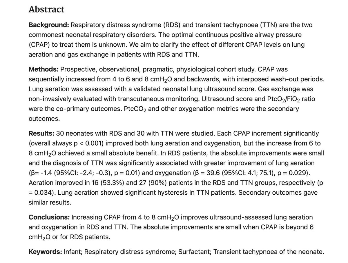 Evidence-Based Neonatal POCUS tweet media