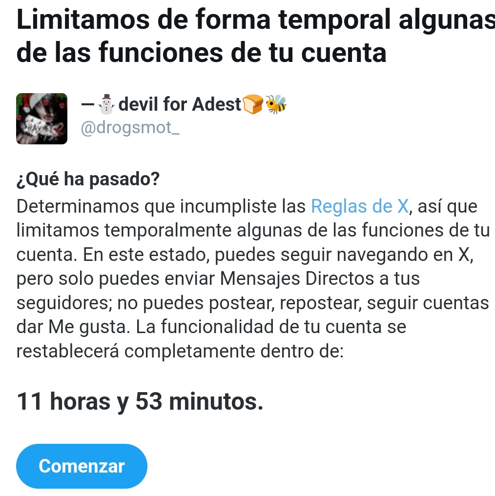 hijoemare me bloquearon la cuenta de <a href="/drogsmot_/">—🖤devil🍞🐝</a> POR ESO DEBEN DE SEGUIRME ACÁ, CABRONES