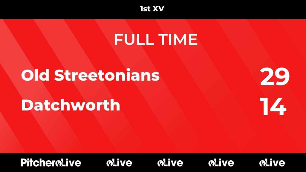FULL TIME: Old Streetonians 29 - 14 Datchworth
#OLDDAT #Pitchero
pitchero.com/clubs/oldstree…