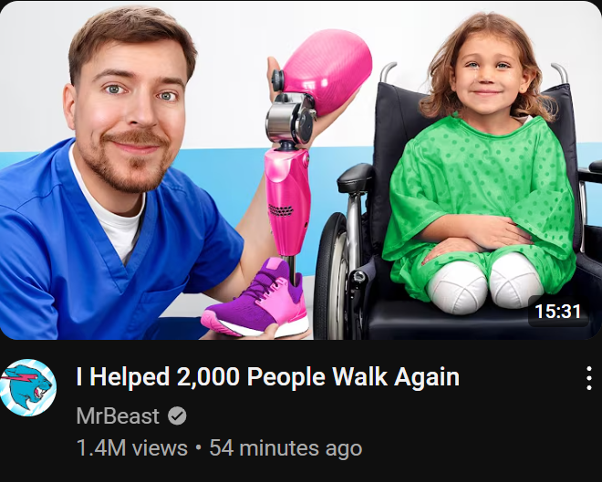 Actually the most scuffed thumbnail I've seen so far wtf HAHAHA

Looks like something you'd see on Facebook of an AI picture accompanied by the caption "1 like = 1 leg"