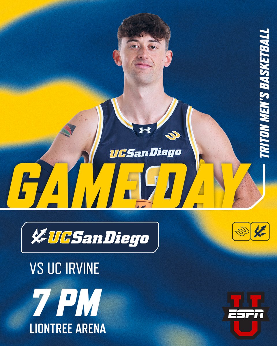 The college basketball world will be watching.

📺 ESPNU
💻 es.pn/3W94TJR
📊 bit.ly/3aD6RsN

#GoTritons