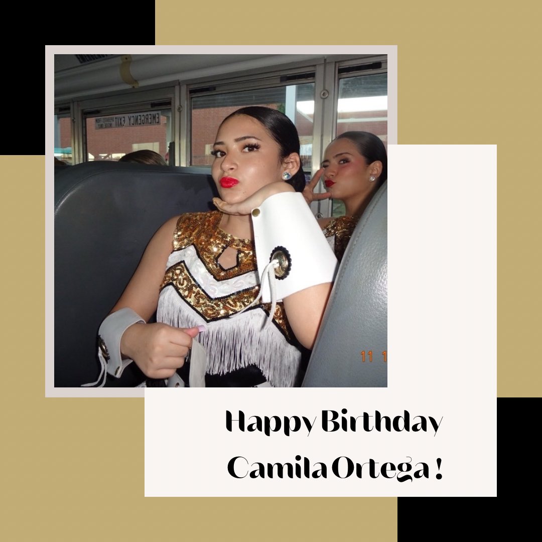 Happy Birthday to our Rookie Flair, Camila Ortega! We're so happy to have you on the team have an amazing birthday! 💛✨🖤