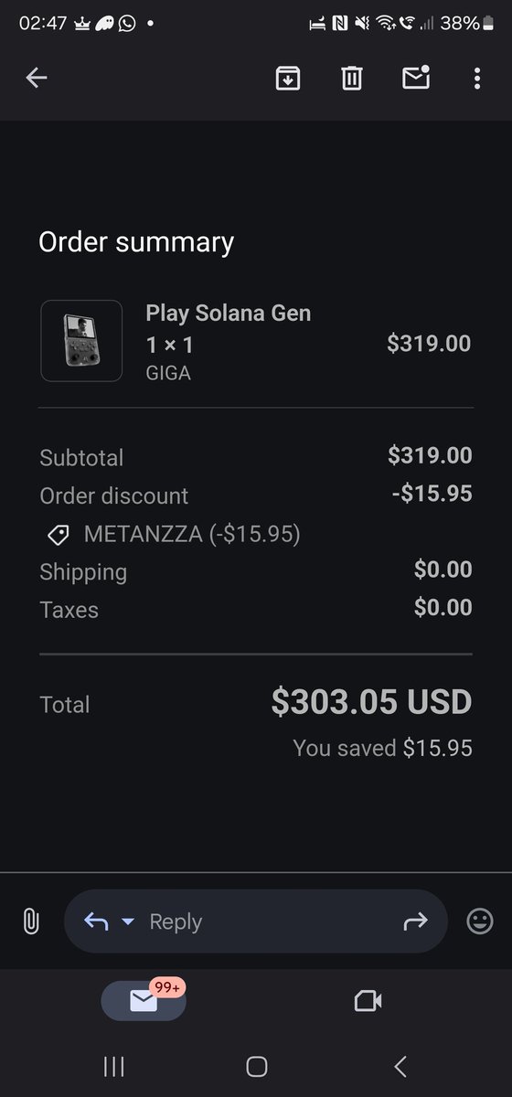 Lukkabeast11's tweet photo. Having gamed for the guts of 30 years, i wasn't missing out on this.

Giga Play Solana Gen.

Use my link 👇 to get the discount seen below.

Giga coded. 

https://t.co/aV6NTElx7G https://t.co/BPf5xEyCcz