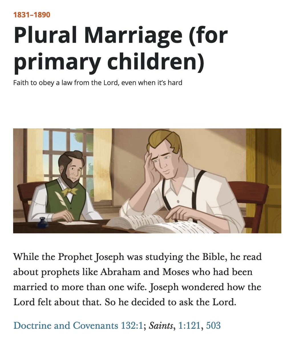danjamin18's tweet image. Curious how JS polygamy deniers are reacting to the new LDS primary curriculum. Maybe they already did and I missed it.
Is it doctrine now, @jonathanaplumb?