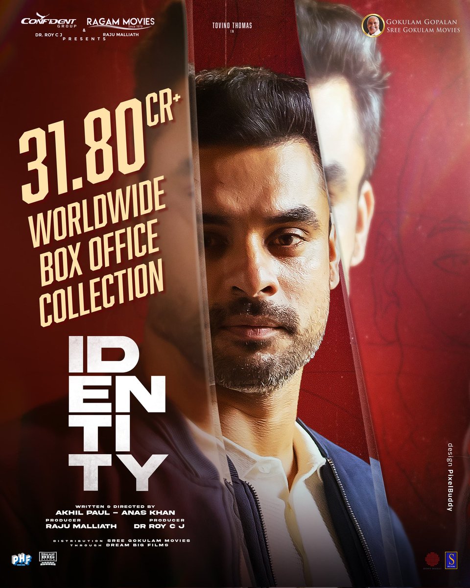 Yathu2725's tweet photo. 30Cr+ Worldwide and Counting! 🔥
#Identity shines bright at the global box office! 🌟
Congrats to @ttovino, @trishtrashers, and the entire team for this massive blockbuster! ❤🔥
#TovinoThomas #BlockbusterSuccess https://t.co/qJXz0kWzjx