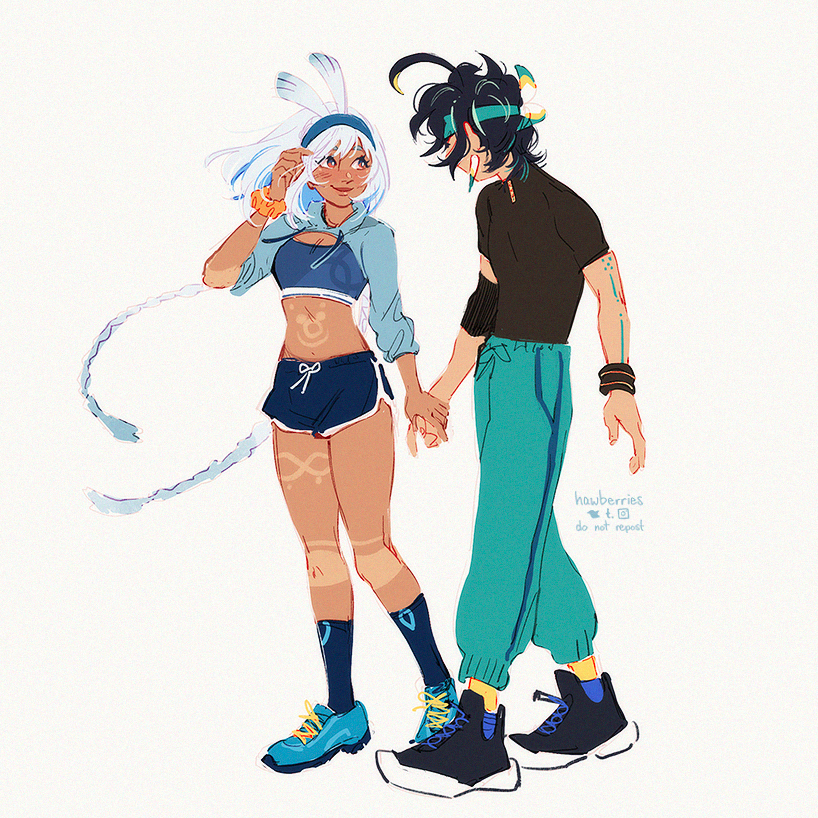 「[genshin] kinich mualani… i've been rota」|phee ☀️のイラスト