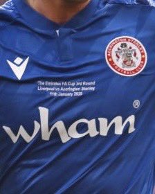 classicshirts's tweet photo. Interesting to see Accrington Stanley are wearing match detailing on their shirt for the FA Cup Third round. https://t.co/vuUlGwKrAh