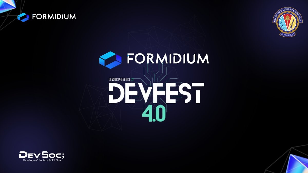 Formidium's tweet image. Join us for Formidium Devfest 4.0! 🚀
Date: 17-19 January 2025
Location: hackathon.formidium.com
Don&apos;t miss this epic event filled with innovation, networking, and tech insights! Register now and be part of the future! 👉
#Formidium #TechInnovation #Networking #Devfest…
