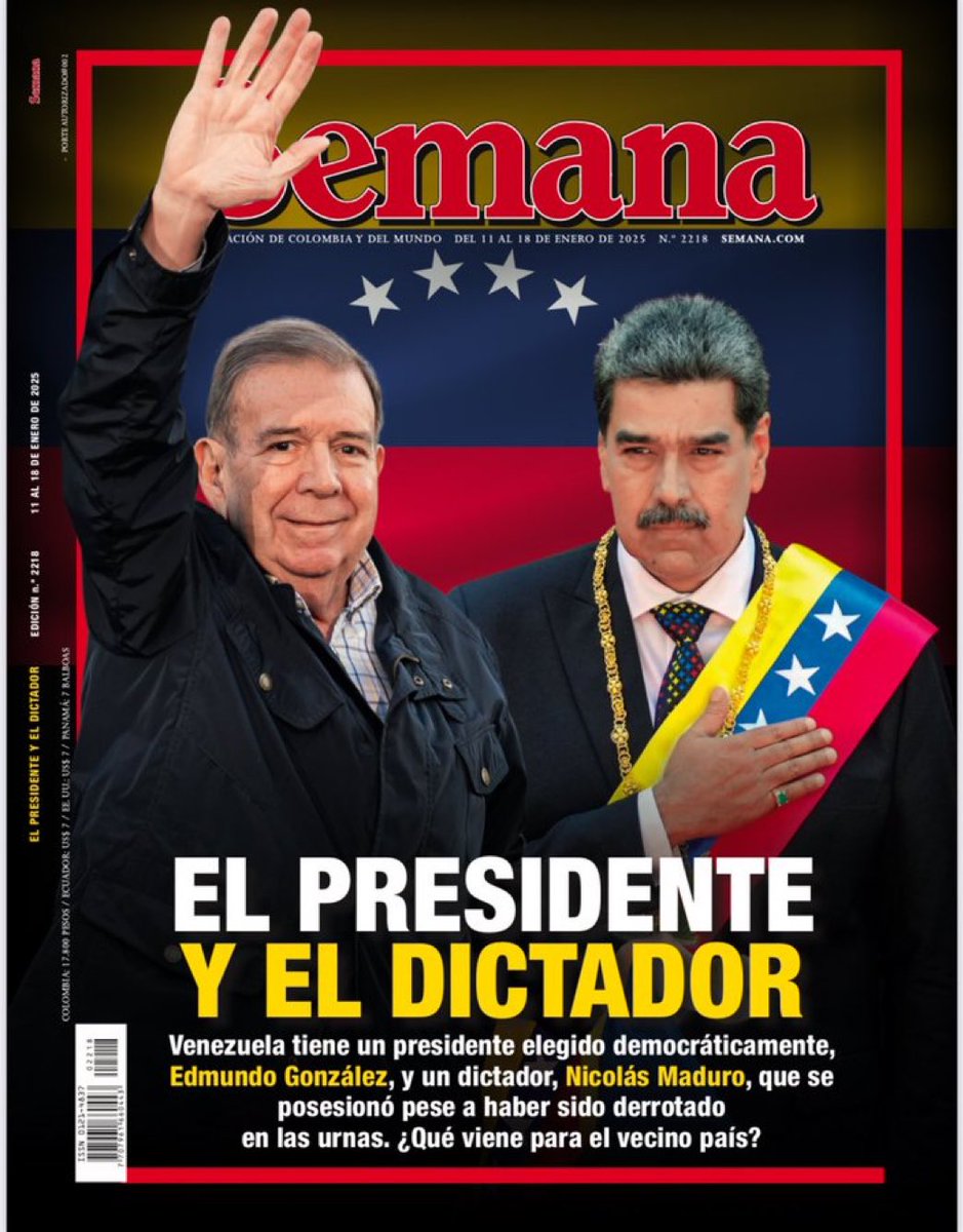 UHN_Plus's tweet photo. 🇨🇴🇻🇪 | Portada de la Revista Semana https://t.co/67mdNH3PJJ