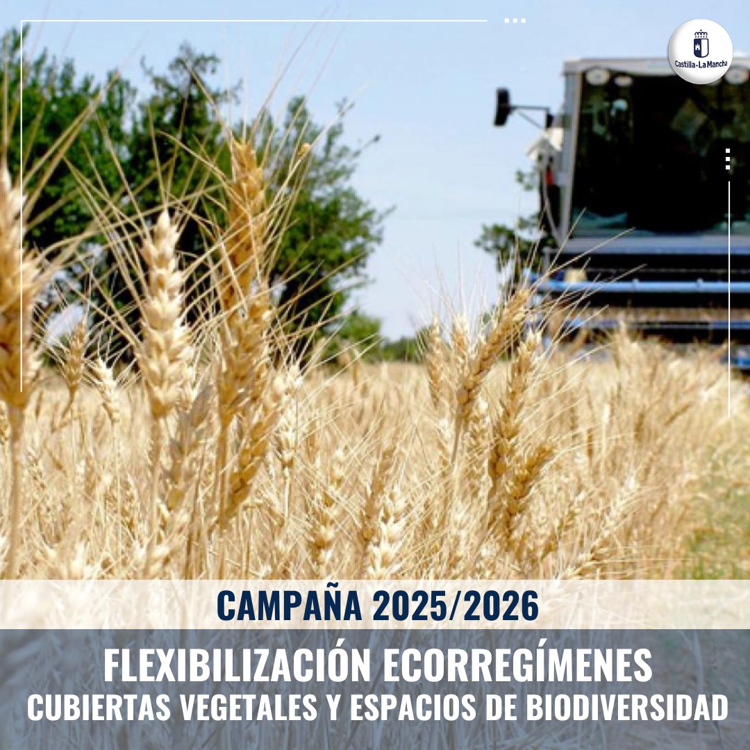 ℹ La Flexibilización de los ecorregimenes de cubiertas vegetales y de espacios de biodiversidad es para la campaña 2025/2026.

🗣Así lo ha indicado la Viceconsejera <a href="/Graciacanales3/">Gracia Canales</a> en el programa Jaraíz de <a href="/SERCLM/">Cadena SER Castilla - La Mancha</a> 

📻Escúchala aquí▶️acortar.link/1EHwNA

#CLM <a href="/gobjccm/">Gobierno de Castilla-La Mancha</a>
