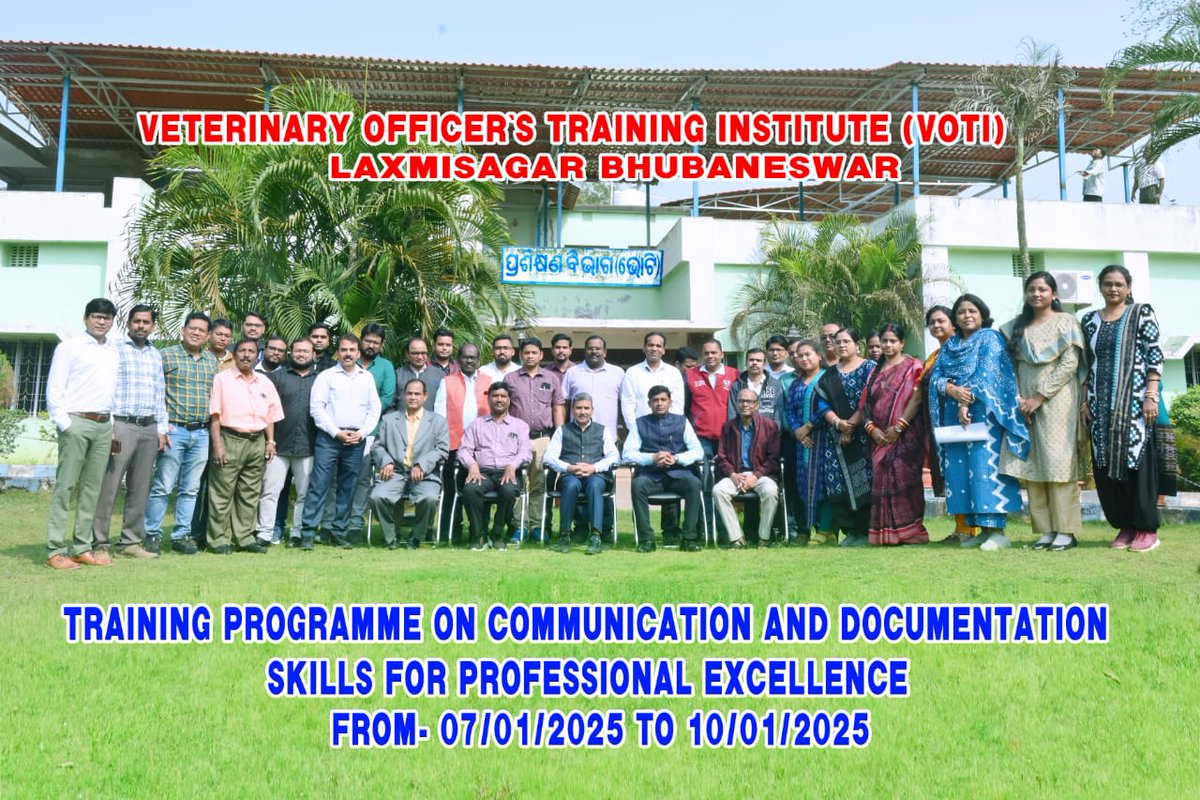 VOTIBBSR's tweet photo. Our training on Communication &amp; Documentation skills for professional excellence meticulously crafted for the DTCs, by EEI, Hyderabad ,inaugurated by the Director, A.H &amp; V.S. Odisha has fostered an unparalleled pedestal of paragon.
@dahvsodisha @farddepartment @GokulanandaBJP https://t.co/YXNtOiGgH0