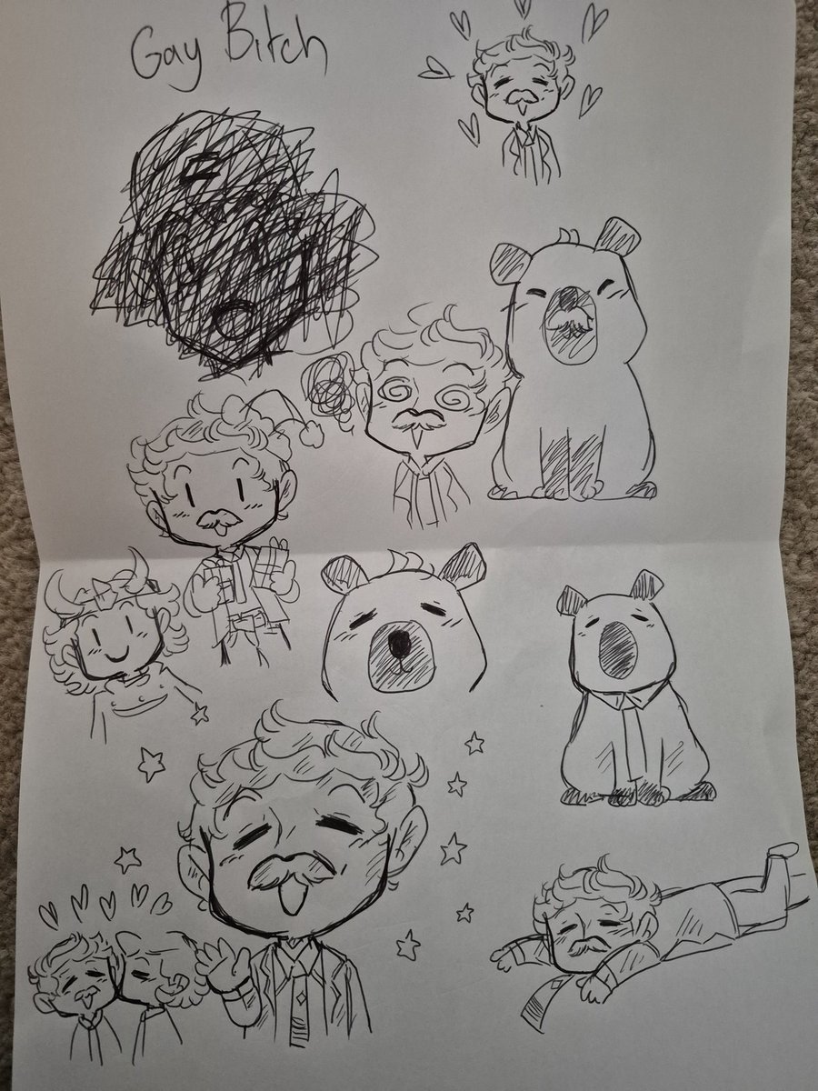 I forgot I doodled a bunch of mobius on Christmas whilst we were playing guess the song 🙈 