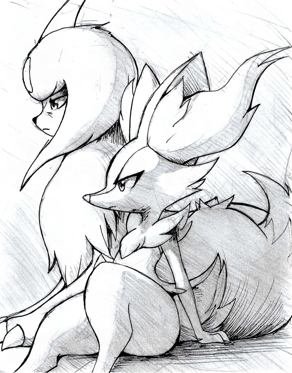 #Absol #Braixen