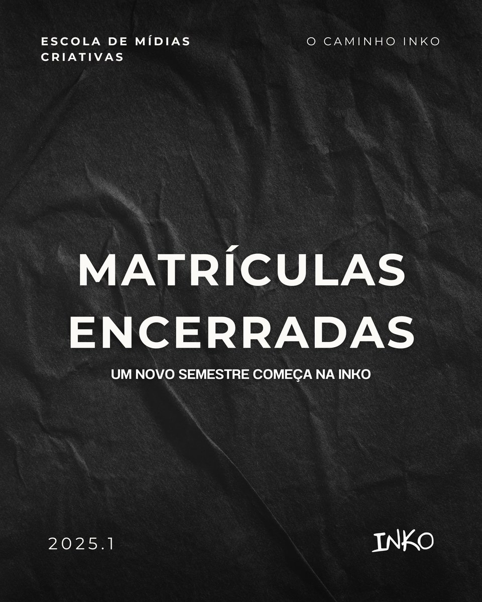 Um novo semestre começa na Inko !

Muita coisa especial para 2025...