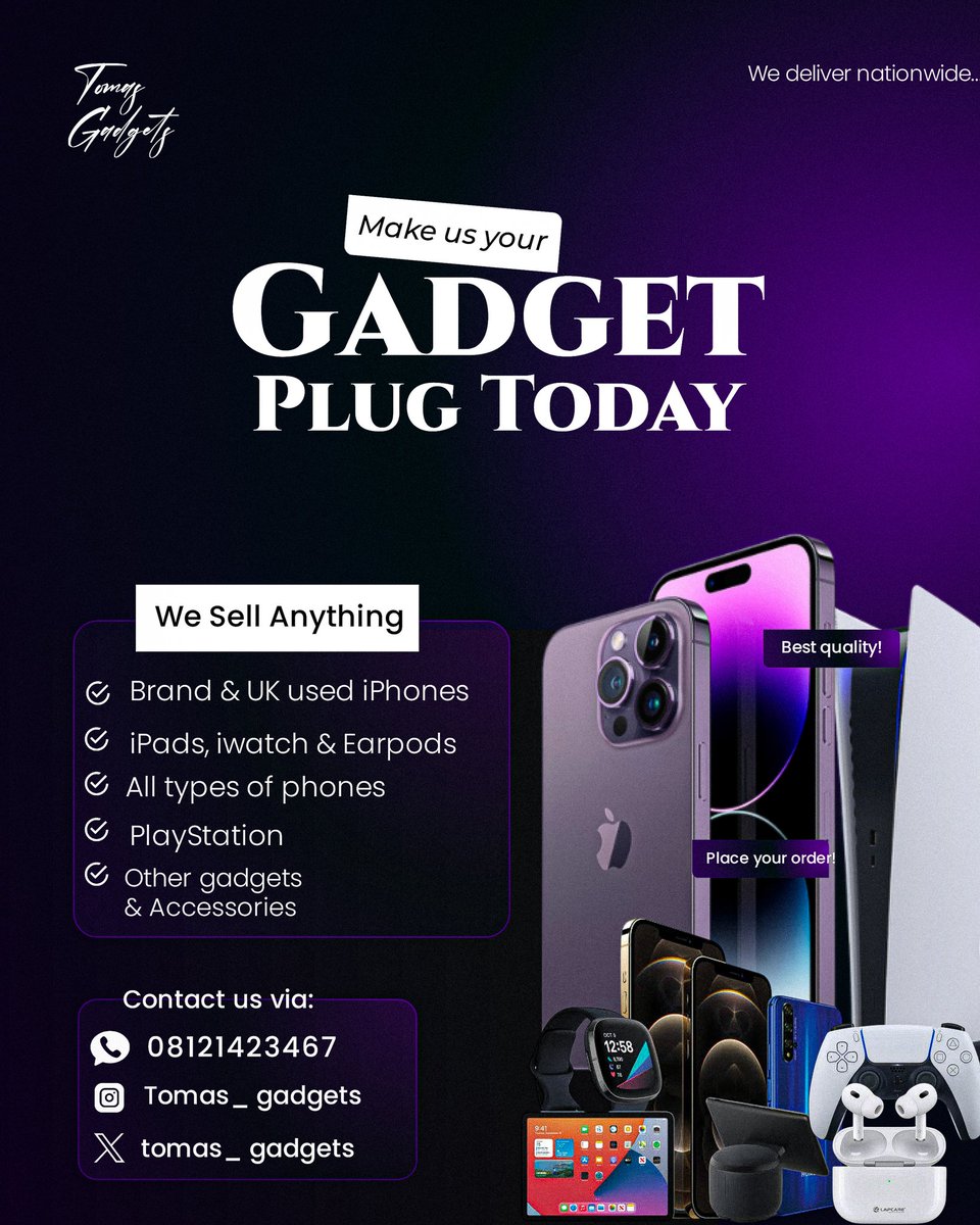 _life_of_oma_'s tweet image. I designed this tech gadgets flyer today ✨

#fictionalproject   #day11ofshowcasingmyworks #letsconnet
