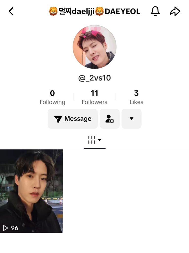 tigerjibeom's tweet photo. ohhh daeyeol is officially launched his tiktok account! go go go everyone follow and support him 🦁❤️

🖇️ https://t.co/L6OAY7nuCX https://t.co/0RZTJazX0u