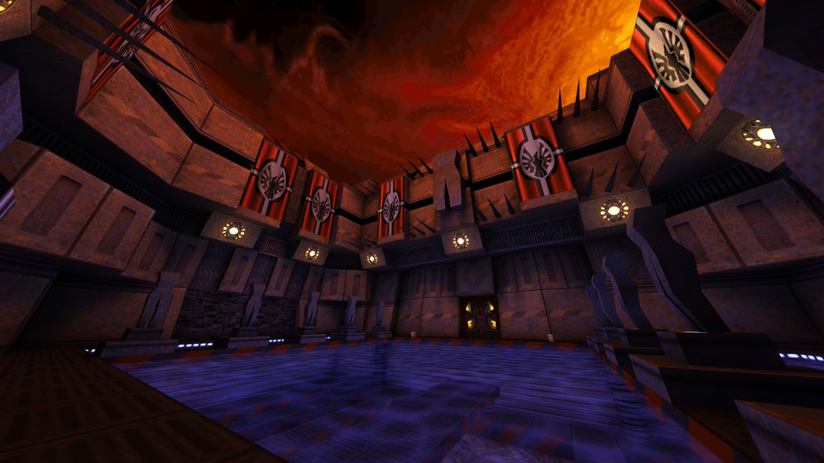 JezzahKP's tweet image. "Gateway to Salacity" for Map-Centre's Palace Jam 1
#mapping #leveldesign #quake #quake2 #retrofps #mapjam
