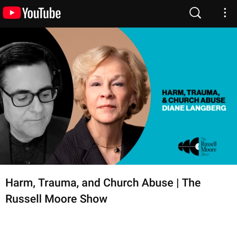 DianeLangberg's tweet photo. Many times as leaders, we ignore marriages saturated with sin and deceit without truth or care because we value the external appearance of marriage over the holiness of God lived out in hidden places. Here, we discuss this and additional church harm scenarios with @drmoore: