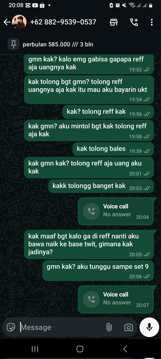 ysarsy's tweet photo. HELPP PENIPUAN//SCAMMER‼️‼️
AN RIFALDI/FALDI LO NGENTOT BANGSAT MAKAN DUIT HARAM W SUMPAHIN HIDUP LO GA BERKAH.
+62 882-9539-0537 @.aerchyiii 
TOLONG BANTU SPAM SAMPE YBS TANGGUNG JAWAB‼️‼️ https://t.co/Qw8ia9RjFX