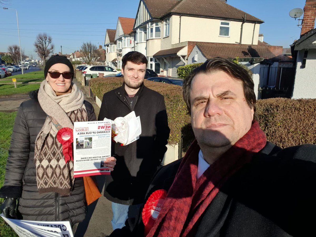 Lovely - if a bit frosty - morning in Valley Ward campaigning for <a href="/ElizabethBapti4/">Elizabeth Baptiste</a>