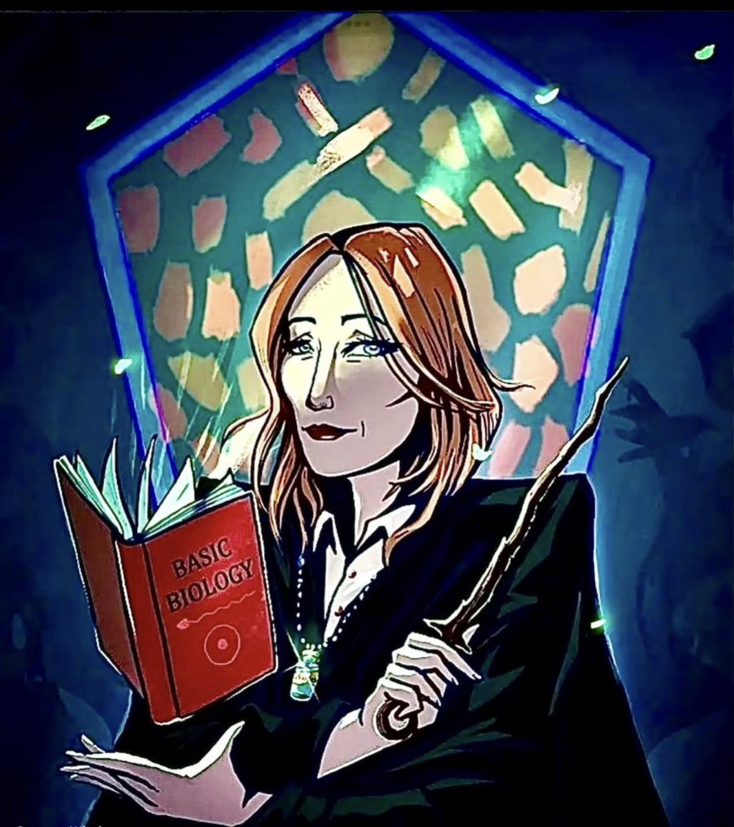 ScorpioLisaM's tweet photo. #JKRowling art by PhantomPaints. #basicbiology #IStandWithJKRowling https://t.co/qDMbNOA5ln