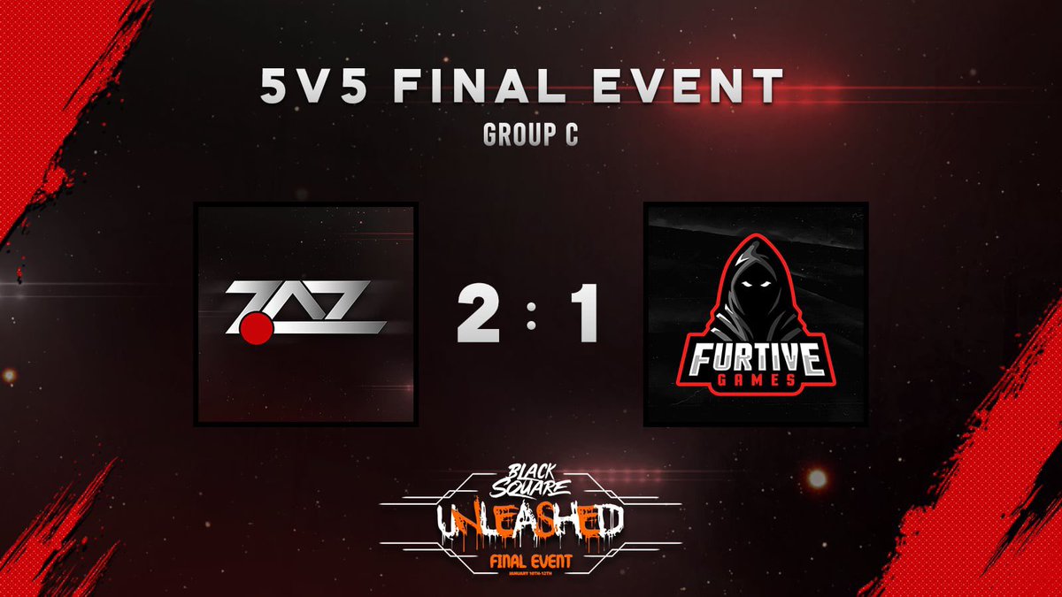 Gruppenphase Match 4 ~ <a href="/BlackSquareGG/">BlackSquareGG</a> Unleashed Final Tag 2
 
2:1 vs <a href="/FurtiveGames/">Furtive Games</a> Vanity

GG‘s an Vanity! 

#ZoAzMVPeace #sQUnleashed